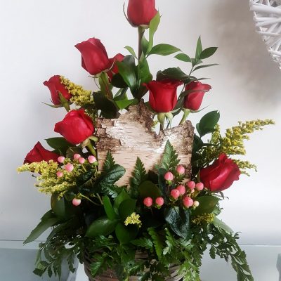 Roses and birch bark
